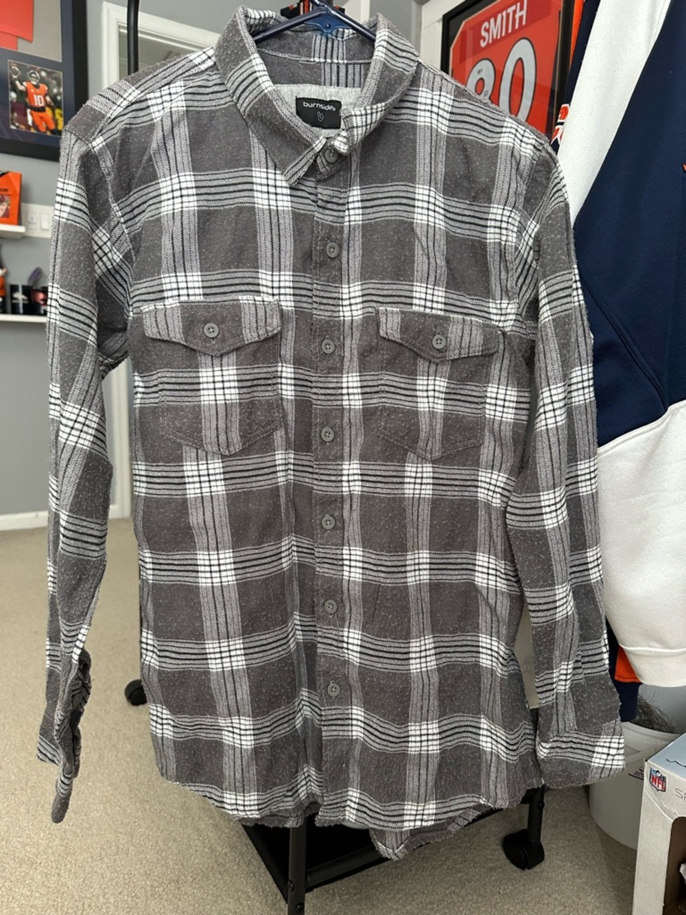 Men’s Burnside flannel hoodie